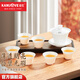 金灶（KAMJOVE）整套茶具套裝 薄胎白瓷茶具陶瓷蓋碗茶杯泡茶神器潮汕功夫茶具 KP-G910 1個(gè)