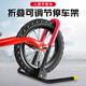 兒童平衡車(chē)停車(chē)架支架滑步車(chē)固定架自行車(chē)停車(chē)折疊展示支撐架10/12寸 【折疊可伸縮款】黑紅色