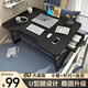 全品屋床上電腦桌床上桌子大號可折疊桌床上宿舍學(xué)習(xí)桌家用小桌子 【騎士黑+杯托+抽屜】80*50*28cm 默認(rèn)1