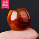 觀玉戰(zhàn)國(guó)紅瑪瑙鼓珠隔珠桶珠隔片手串diy配件星月菩提頂珠腰珠配件 直徑19-20mm偏紅