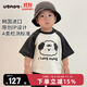 UBMOM韓國進(jìn)口兒童春秋衣服寶寶外出連體衣爬服純棉嬰兒吊帶全棉連體衫 兒童七分袖夏天T恤 110cm