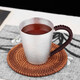 鑄榮堂 茶杯銀杯子999足銀錘紋咖啡杯牛奶杯水杯泡茶杯品杯家用主人杯 汲直杯小號（約145克） 180ml 1只