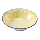 可可屋日本原裝進(jìn)口美濃燒陶瓷日式黃京櫻釉下彩餐具碟碗飯碗面碗杯碟 KZAYU3F  黃京櫻  料碟