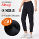 厚木Atsugi新休閑寬松外穿空氣層口袋打底褲衛(wèi)褲運(yùn)動褲女HBT2301 黑色 1條 M L 身高150-165cm 臀圍85-98cm