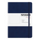 Paperideas 皮面點(diǎn)陣筆記本a5手帳本方格硬面綁帶本商務(wù)記事本定制日記本成人簡(jiǎn)約帶頁(yè)碼空白本 藏藍 A5/188頁(yè) 橫線(xiàn)內頁(yè)