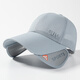 BILLSURF加長(cháng)帽檐遮陽(yáng)帽子男夏季透氣網(wǎng)帽大頭圍棒球帽戶(hù)外防曬爸爸太陽(yáng)帽 灰色 可調節56-62cm）