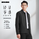 利郎商務(wù)行政夾克男外套薄款春季25新款男士翻領(lǐng)干部公務(wù)通勤茄克 黑色（G5CFY0021Y） M 170/88A