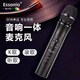 ESSONIO意大利品牌藍牙無(wú)線(xiàn)話(huà)筒音響一體麥克風(fēng)家自帶聲卡雙手機使用電視機K歌家用新款變聲直播KTV專(zhuān)用麥 商務(wù)黑【話(huà)筒音響一體+4場(chǎng)效】