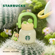 星巴克（Starbucks）杯子 多肉花園系列 不銹鋼桌面杯高顏值可愛便攜隨行杯男女士送禮 不銹鋼雙飲口杯(配掛件)650ml