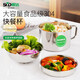 順達(dá)（SND） 304不銹鋼飯盒雙層快餐杯多格層學(xué)生創(chuàng)意可愛便當(dāng)盒分格餐盒 SDD-5113   13CM