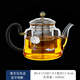 鑫璟仁 泡茶壺玻璃茶水分離家用加厚高硼硅茶壺小號燒水帶過(guò)濾內膽手工 富甲錦鯉-富貴琺瑯壺(600毫升)
