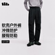 蕉下（beneunder）男士秋冬新款休閑戶(hù)外直筒褲軟殼褲褲子休閑褲男運動(dòng)褲秋裝長(cháng)褲 漫暮黑 L