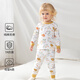 歐孕寶寶秋衣秋褲兒童秋衣套裝純棉男童女童保暖內衣全棉A類(lèi)睡衣 小兔與熊【7A新疆棉】 80 cm【建議身高75-85cm】