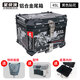 星騎俠裂行pcx160摩托車尾箱uy125uu鋁合金尾箱巧格i電動車小牛n1后備箱 45L黑色版花+靠+車貼+不銹鋼底座