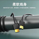 承勝hdmi短線軟電視機頂盒高清線電腦投影儀連接10/15/32/52厘米細線適用于4K視頻線 極細10cm4K@120HZ鋁箔屏蔽支持ARC音頻