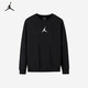 Jordan耐克AJ童裝衛衣兒童25春裝上衣男女童加絨圓領(lǐng)衛衣