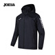 JOMA運動(dòng)外套男女同款風(fēng)雨衣情侶梭織連帽防風(fēng)衣防水運動(dòng)服 黑色 L