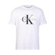 Calvin Klein 卡爾文·克萊恩 CK T恤男 短袖男款夏款休閑圓領(lǐng)上衣打底衫 白色 L （建議80-90kg）