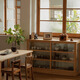 木墨MUMO木墨 玻璃柜 工作室家具 全原實(shí)木產(chǎn)品器皿展示柜陳列柜子 短柜1200*380*H1010mm