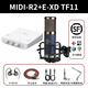 MIDIPLUS R2迷笛外置聲卡電腦手機(jī)通用網(wǎng)紅主播直播唱歌專業(yè)錄音配音套裝 迷笛R2+EXD TF11+一對(duì)一精調(diào)