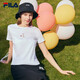 斐樂（FILA）官方女子短袖T恤夏季時尚運動兔子刺繡圓領(lǐng)女裝絲柔棉套頭衫 標(biāo)準(zhǔn)白-WT 165/84A/M