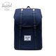 Herschel Retreat 赫行 19L大號雙肩包 深藍(lán)/彩虹橡膠帶