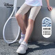 迪士尼（DISNEY）童裝兒童女童五分打底褲緊身運動外穿褲子24夏DB321ZE06灰120