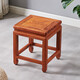 木果果木紅木家具 非洲花梨（學(xué)名：刺猬紫檀）團圓方凳 新中式原木矮凳 實(shí)木家用餐凳椅子 書(shū)桌凳化妝凳 團圓方凳（35高）
