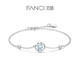 范琦（Fanci）一見(jiàn)鐘情手鏈女銀飾玫瑰花藍高級感首飾生日表白情人節禮物送女友