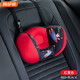 Mixsas汽車(chē)通用頭枕 兒童用靠枕車(chē)載后排睡覺(jué)神器車(chē)上安全帶護頸枕靠枕 兒童乘車(chē)睡覺(jué)頭枕【紅黑色】