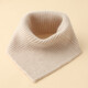 奧益亨圍脖女冬季針織套頭護頸椎圍巾加厚保暖防寒護脖假領(lǐng)子毛線(xiàn)小脖套 米白色假領(lǐng)【斜角款】