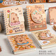 四季年華 口袋本魔術(shù)貼扣便攜卡通線圈手賬小本子線圈本便攜隨身記作業(yè)記事本 四本-卡皮巴拉