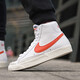 耐克（NIKE）板鞋男鞋2025秋冬季新款BLAZERMID'77時(shí)尚輕便百搭休閑鞋 BQ6806-110 白橙 40.5