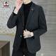 AEMAPE/美國蘋(píng)果 高檔毛呢西服男士春秋季新款休閑百搭外套長(cháng)袖小西裝男 2號色 L 【建議110-130斤】