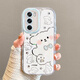 妙之選適用于OPPOReno12手機(jī)殼Reno9Pro可愛(ài)創(chuàng)意線條小狗Reno11全包Reno8硅膠OPPOReno6手機(jī)殼Reno5防摔R 鏡面奶油殼-透明-BS3925線條小狗 OPPO Reno