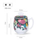 千紅窯手繪茶杯陶瓷家用釉下五彩復古大容量泡茶杯辦公室水杯單個(gè)禮品杯 蘩花