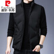 皮爾卡丹（pierre cardin）品牌新款秋冬季羽絨馬甲男輕薄保暖男士坎肩潮流立領(lǐng)背心冬裝外套 黑色 XXS L(125-140斤)