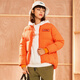 dickies 羽絨服 多口袋灰鴨絨厚外套 休閑百搭女士加厚夾克 9517 柿子橙 M 充絨量:160g