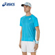 亞瑟士（asics）網(wǎng)球服運(yùn)動(dòng)服裝男式透氣網(wǎng)球短袖 2041A298-419 M 