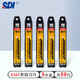 手牌（SDI） 1361小號美工刀片30度尖刀片 貼膜雕刻刀片9MM寬 K361全黑刃30度銳角小刀片 K361黑銳 5小盒（共50片）