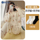 月子服哺乳睡衣孕婦裝家居服+純色月子襪松口產(chǎn)婦襪 L碼+3雙