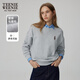 Teenie Weenie小熊春簡(jiǎn)約時(shí)尚美式運(yùn)動(dòng)衛(wèi)衣學(xué)院風(fēng)白色T恤上衣女裝 淺灰色 S (160)