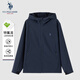 U.S. POLO ASSN.外套男秋季連帽戶(hù)外三防夾克男士防風(fēng)防水休閑工裝上衣