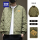羅蒙（ROMON）棉服空氣棉衣男2026春秋寬松大碼加肥加大休閑胖子棒球外套男裝 軍綠色 5XL 體重240-260斤