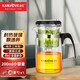 金灶（KAMJOVE） 飄逸杯茶道杯玻璃茶壺泡茶壺茶具玲瓏杯泡茶器茶壺玻璃壺花茶壺 TP-120（200ml）