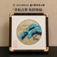 南京歷代云錦博物館非遺手工青松桌面刺繡擺件中國風(fēng)特色工藝品禮品生日禮物送朋友 五則黃地四時(shí)青松-夏長(cháng)擺件 17*17