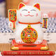 2025新品自動(dòng)搖手辦公開(kāi)業(yè)家居太陽(yáng)能招財貓擺件車(chē)載日式財貓裝飾 5寸白色 招財 太陽(yáng)能擺件