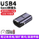 尚優(yōu)琦USB4全功能Type-C磁吸轉接頭雷靂4雷電3適用聯(lián)想華碩HP華為小米蘋(píng)果筆記本電腦塢擴展PD充電轉換器 單獨磁吸母座【直頭帶燈版】 兼容雷電4/3｜PD100W｜5A快充