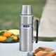 膳魔師（THERMOS） 保溫瓶大容量不銹鋼真空戶外旅行商務(wù)便攜車載水瓶SK-2010/2020 TSK2-1200S 不銹鋼色 1.2L