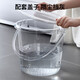 莎愛(ài)潔水桶家用儲水用洗衣手提小水桶學(xué)生宿舍用輕奢透明帶蓋加厚塑料桶 透明水桶+防塵蓋 無(wú)規格
